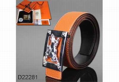 cuir ceinture sans boucle hermes