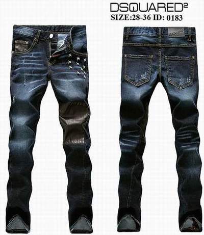 taille dsquared2 jean homme